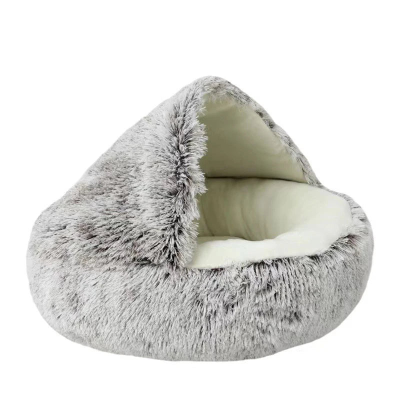 Purr-fectly Plush Pet Bed: The Cozy Round Sleeping Nest for Your Furry Royalty!
