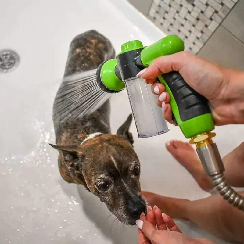 Transform Bath Time with the 3-Mode Adjustable Pet Shower Nozzle Gun - Effortless Soap and Foam Sprayer for Dogs!