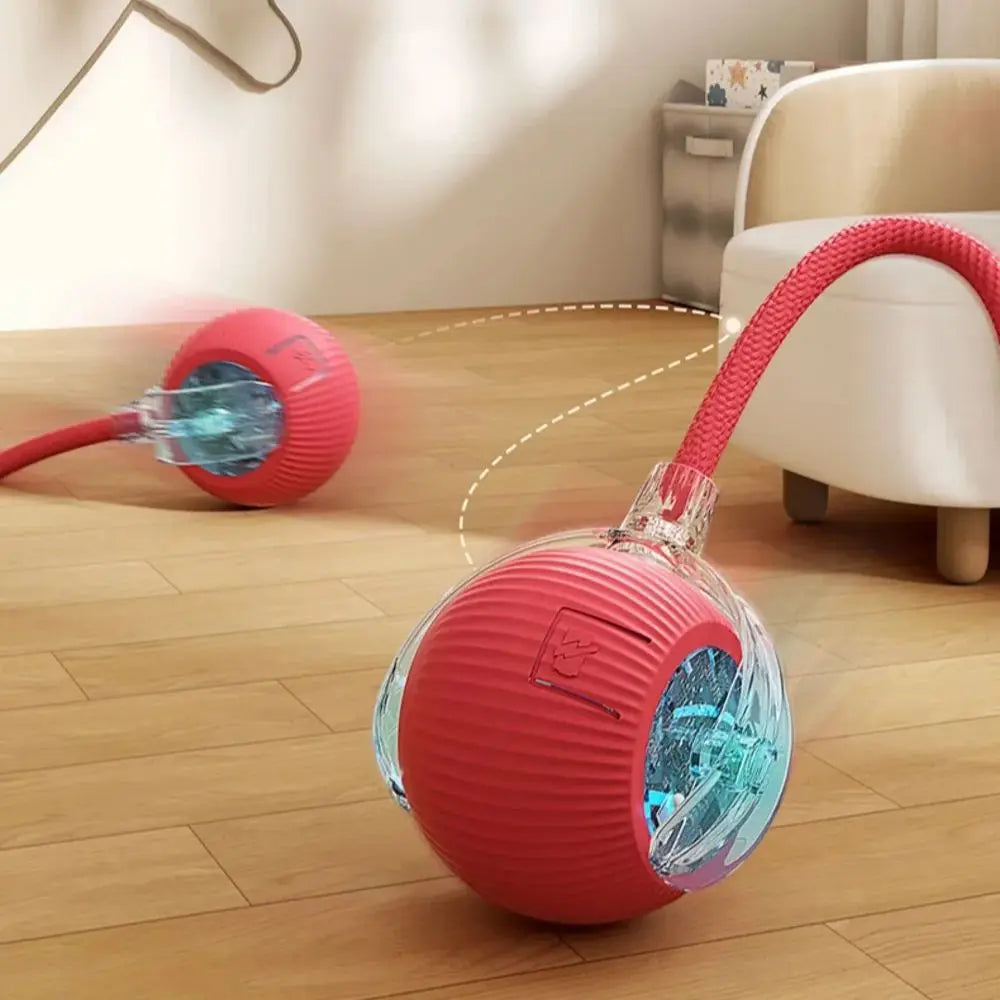 Introducing the Purr-fect Playmate: The Cat's Whisker Automatic Rolling Ball Toy – Rechargeable Fun That Imitates a Cheeky Mouse!