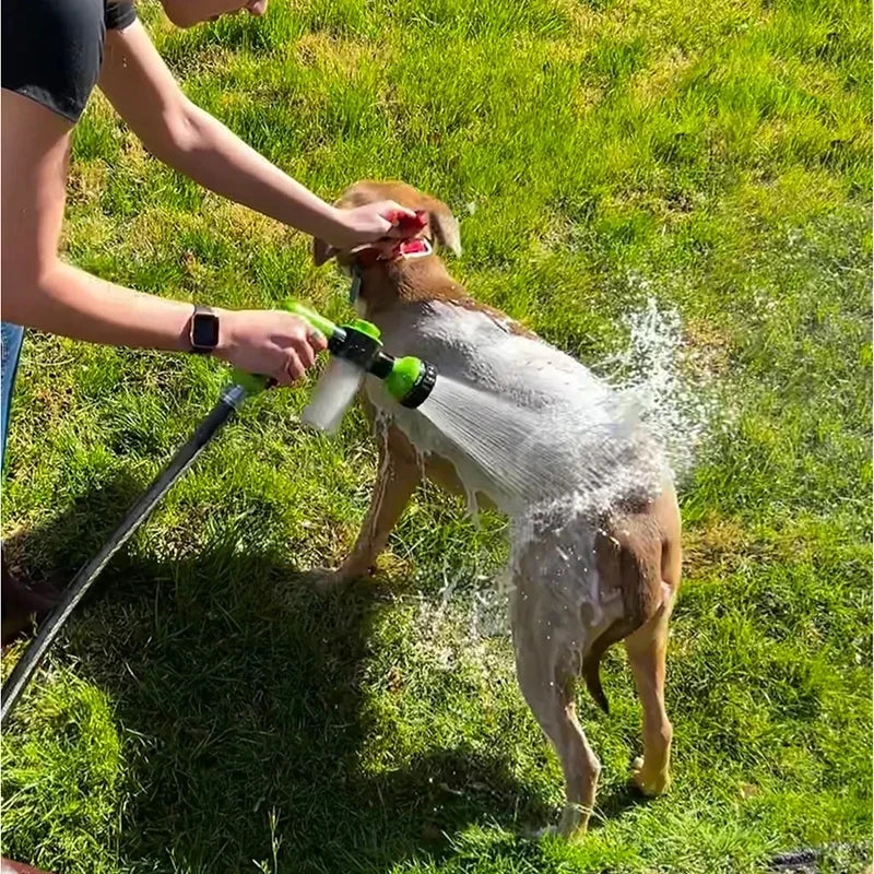 Transform Bath Time with the 3-Mode Adjustable Pet Shower Nozzle Gun - Effortless Soap and Foam Sprayer for Dogs!