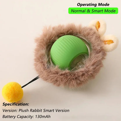 Introducing the Purr-fect Playmate: The Cat's Whisker Automatic Rolling Ball Toy – Rechargeable Fun That Imitates a Cheeky Mouse!