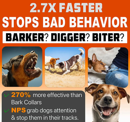 Ultimate 2023 Ultrasonic Dog Training Device - Rechargeable Bark Deterrent with LED Flashlight for Effective Dog Behavior Control