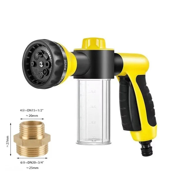 Transform Bath Time with the 3-Mode Adjustable Pet Shower Nozzle Gun - Effortless Soap and Foam Sprayer for Dogs!