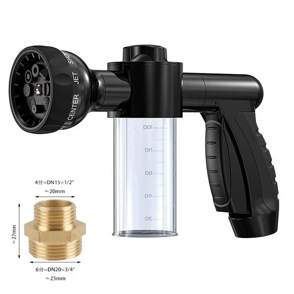 Transform Bath Time with the 3-Mode Adjustable Pet Shower Nozzle Gun - Effortless Soap and Foam Sprayer for Dogs!